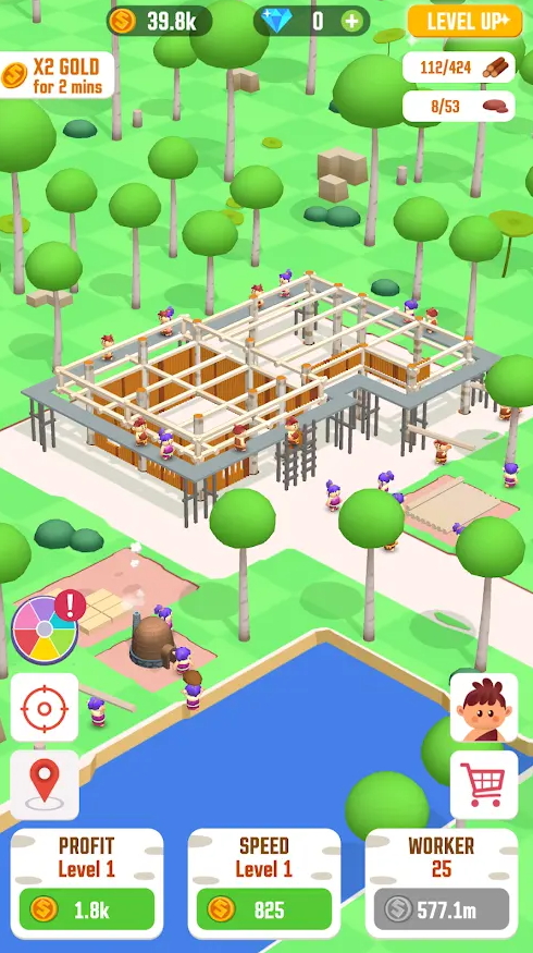 潨ߴ(Idle Jungle Survival Builder Tycoon)v1.8ͼ3