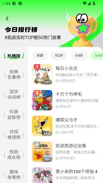 凯叔讲故事app全部免费听 凯叔讲故事app全部免费听