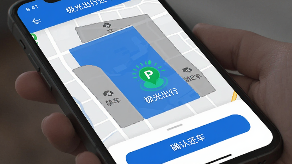 ������л����������棬�ֻ���Ļ��ʾ��ͼ����ɫ��Ӫ���ͻ�ɫ��ͣ����һ����ɫP��ͼ����˸��ʾ����λ�ã��ײ���ȷ�ϻ�����ť����������ֱ�ۣ�����ִ���ƽ��������ɫ�����ʸɾ����޶���Ԫ��