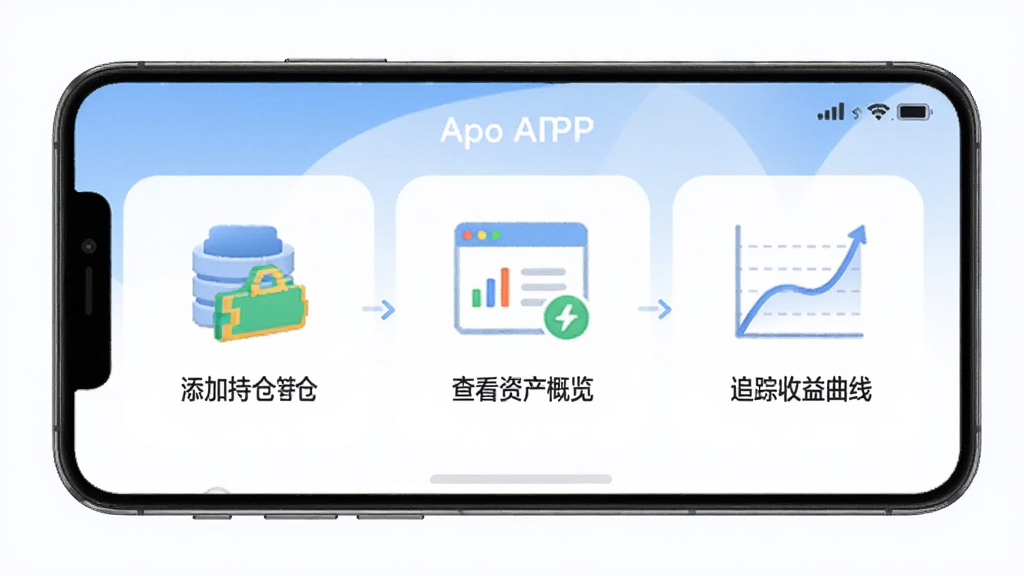 ���߱�APP����������ҳ�棬�ֻ���Ļ��ʾ���������ͼʾ����һ�������ӳֲ֣��ڶ����ǲ鿴�ʲ���������������׷���������ߣ�ÿһ�����м���ͼ�������˵������ɫ���£�����Ѻã����ʸɾ�
