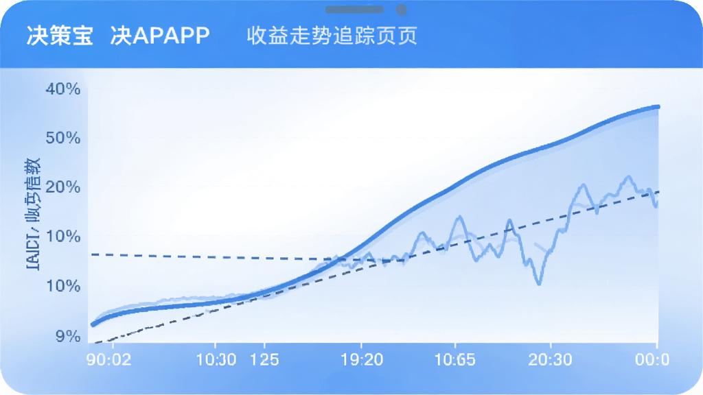 ���߱�APP����������׷��ҳ�棬�ֻ���Ļ��ʾһ��ƽ������������ͼ�����������ڣ������������ʰٷֱȣ������·���ǳɫ��������Ա��жԱȻ�׼ָ�������ߣ�������ɫ����ɫ�Ͱ�ɫΪ����ͼ�����������רҵ��࣬���ʸɾ�