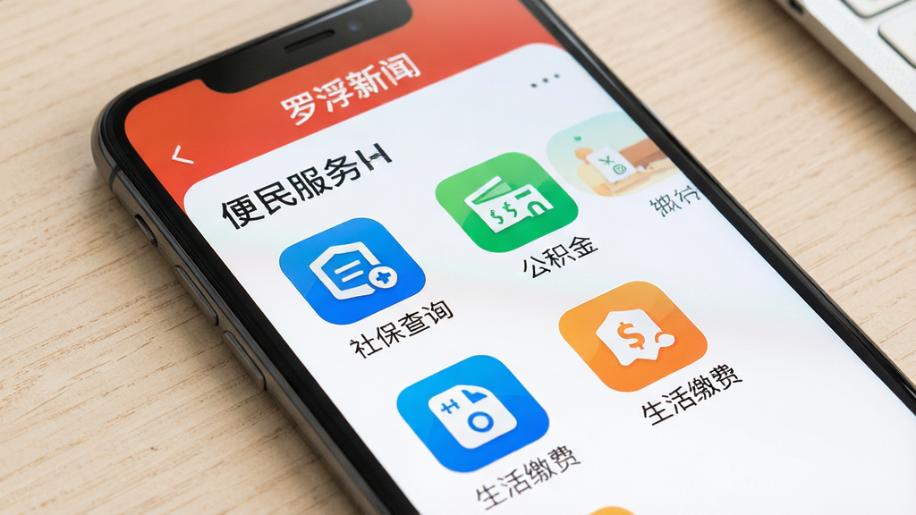 �ֻ���Ļ��дչʾ���޸����š�App�ڵı������ҳ�棬ͼ������������ʾ���籣��ѯ���������𡱡�����ɷѡ��������������Ǹɾ���ǳɫ���棬��������ˣ�ϸ�����������ʸɾ��޶���Ԫ��