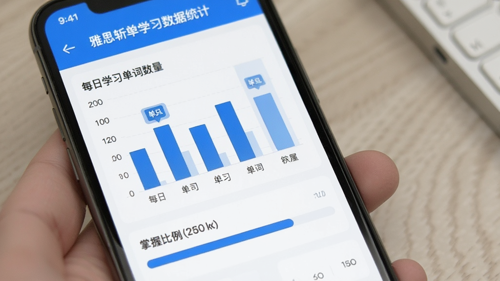 ��˼ն���� ѧϰ����ͳ��ҳ�棬�ֻ���Ļ��ʾ��״ͼ�ͽ�������չʾÿ��ѧϰ�������������ձ�������������ɫ�Ͱ�ɫΪ������Ƽ���ִ������ݿ��ӻ����������ʸɾ��޶���Ԫ��