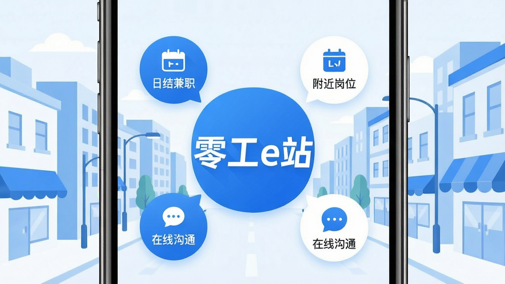 �㹤eվApp�ֻ�����ȫòչʾ������Ļ��������Ŀ�ġ��㹤eվ��Logo����Χ�������ս��ְ��������λ�����߹�ͨ������ͼ�꣬�����Ǹɾ��ĳ��н����廭���������ɫΪ�������������ɾ��޶���Ԫ��
