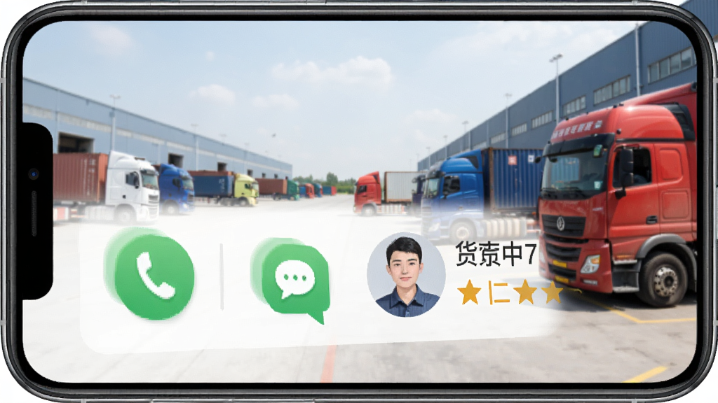 �ֻ���Ļչʾ��˾���ܼ�APP����ϵ�������棬һ����ɫ�Ĳ��Ű�ť����Ϣ����ͼ�꣬�Ա���ʾ����ͷ����������֣�����������԰���ͻ��������дʵ�������������޶���Ԫ��