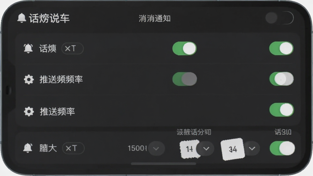 AI��ͼ�������ǻ���˵����Ϣ֪ͨ���ý��棬����Ϊ�ֻ���Ļչʾ�������ѡ�������Ƶ��ѡ���Ű������б����룬��������ã�ϸ���������ͳ���Сͼ�꣬���ʸɾ��޶���Ԫ�أ�ͼƬ�����ֱ�ע������˵����