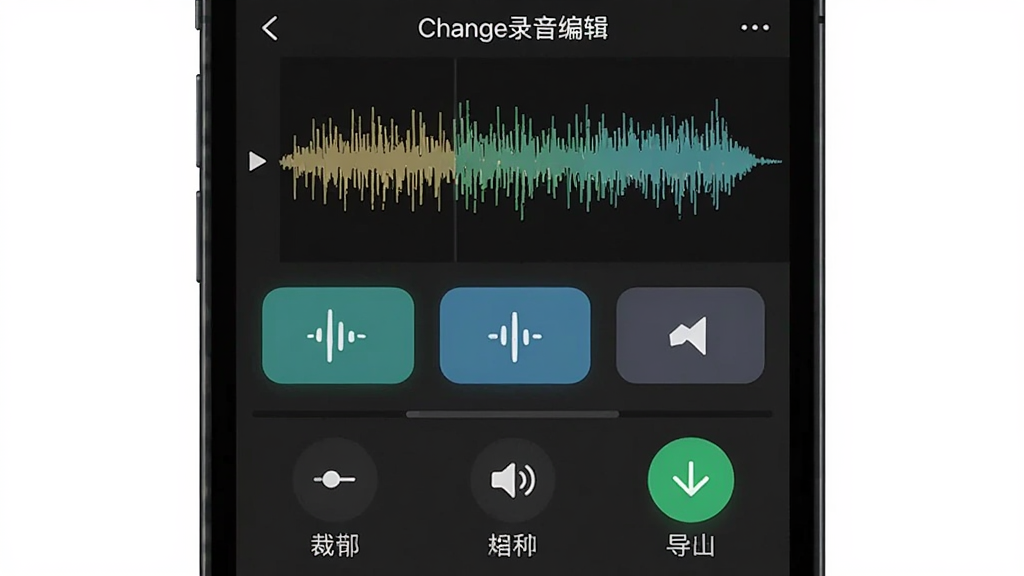 һ��չʾChange¼���༭�����ͼƬ���ֻ���Ļ����ʾ��Ƶ����ͼ�Ͷ����Ч��ť���·��вü��������������Ȳ���ͼ�꣬����Ϊ��ɫģʽ�������רҵ������������ͼƬ������Ϊ��Change¼���༭��