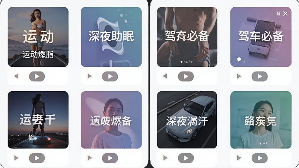 ȫ����������赥�Ƽ����棬�ֻ���Ļչʾ����赥��Ƭ��ÿ����Ƭ�з���ͼ�͸赥�������˶�ȼ֬����ҹ���ߡ��ݳ��ر��ȣ��·��в��Ű�ť�����沼�����룬ɫ����ͣ����ʸɾ����޶���Ԫ��
