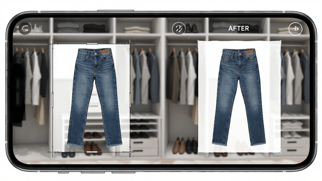 һ��չʾ�������³�������ʶ���ܵ���ͼ���������ֻ���Ļ����Ļ����ʾһ�Ÿ������ţ�п���Ƭ���ڱ��Զ��ü���ȥ������������������¹����񣬲��������ԭͼ�ұߴ�����ͼƬ���Ű������ҶԱ���ʽ������ǿƼ����������ϣ�ϸ���Ͽ�ͼ��Ե�ɾ��������������ɾ����޶���Ԫ�ء�