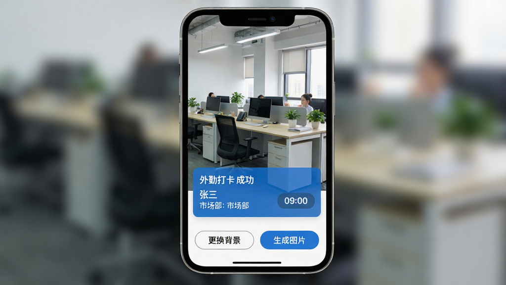 �޸�ţ�����ˮӡ����չʾ���ֻ���Ļ��ʾһ�Ű칫������Ƭ����Ƭ�·�����ɫ���ƵĴ�ˮӡ����ˮӡ��д�š����ڴ� �ɹ����������������������Ͳ��š��г�������ʱ����ʾ��09:00��������ײ��С������������͡�����ͼƬ����ť�������������࣬���ʸɾ����޶���װ�Ρ�