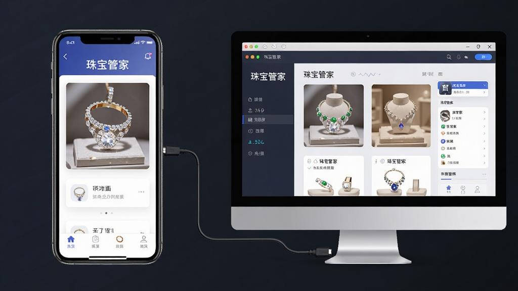 һ��չʾ�鱦�ܼ����ֻ��͵�����ͬ��ʹ�õ�ͼƬ������������ֻ���ʾ�鱦�ܼ�APP���ұ��ǵ���ģ������ʾ�鱦�ܼҽ��棬�������Ҳ��У����Ƽ�����ϸ������Ļ���������������������ӸУ����ʸɾ��޶���Ԫ�أ����ֱ���������鱦�ܼҡ���