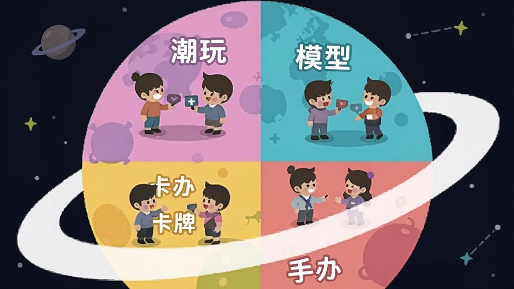 һ��Բ���������͵��������棬��������Ϊ�����ͬ��ɫ������ÿ�������ע�š����桱��ģ�͡������ơ����ְ족�����֣���С��ͼ���ڸ�����������������������ɫ̫�գ����ͨ��ƽ�����ʸɾ����޶���Ԫ��