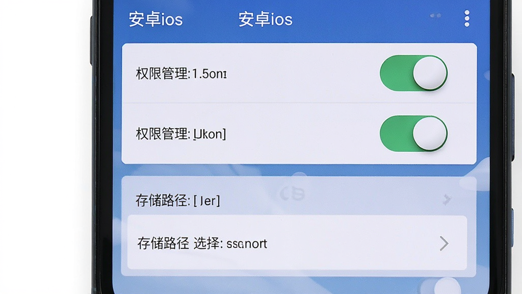 һ��չʾ��׿ios��װ���ý����ͼƬ������Ϊ�ֻ���Ļ��ʾȨ�޹���ҳ�棬�����Ϸ���Ȩ�޿����б��·��Ǵ洢·��ѡ���Ű����������������ʵ�ã�ϸ���Ͽ��ذ�ťԲ�����ʸУ����ʸ���ɾ����޶���Ԫ�أ�������ҳ�����д�š���׿ios��