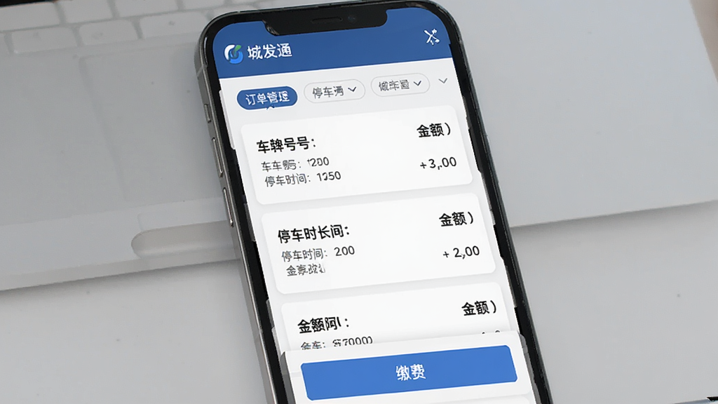 �Ƿ�ͨ�����������棬����Ϊ�ֻ���Ļ��ʾͣ�������б��������Ϸ���ɸѡ��ǩ���м��Ƕ�����Ƭ��ʾ���ƺš�ͣ��ʱ���ͽ��·��ǽɷѰ�ť���Ű�������������������࣬ϸ�����������ɱ棬���ʸɾ��޶���Ԫ�أ���������ʾ�Ƿ�ͨ����