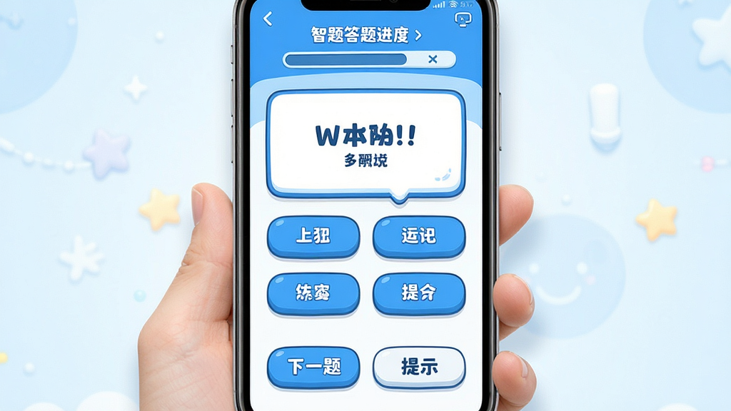 �ǻ۴��� �ֻ�Ӧ�������� ������ɫ ��ͨ��� ������ʾ������� �м�����Ŀ��Ƭ���ĸ�ѡ�ť �ײ�����һ�����ʾ��ť �����ɾ� �޶���Ԫ�� ���廭��