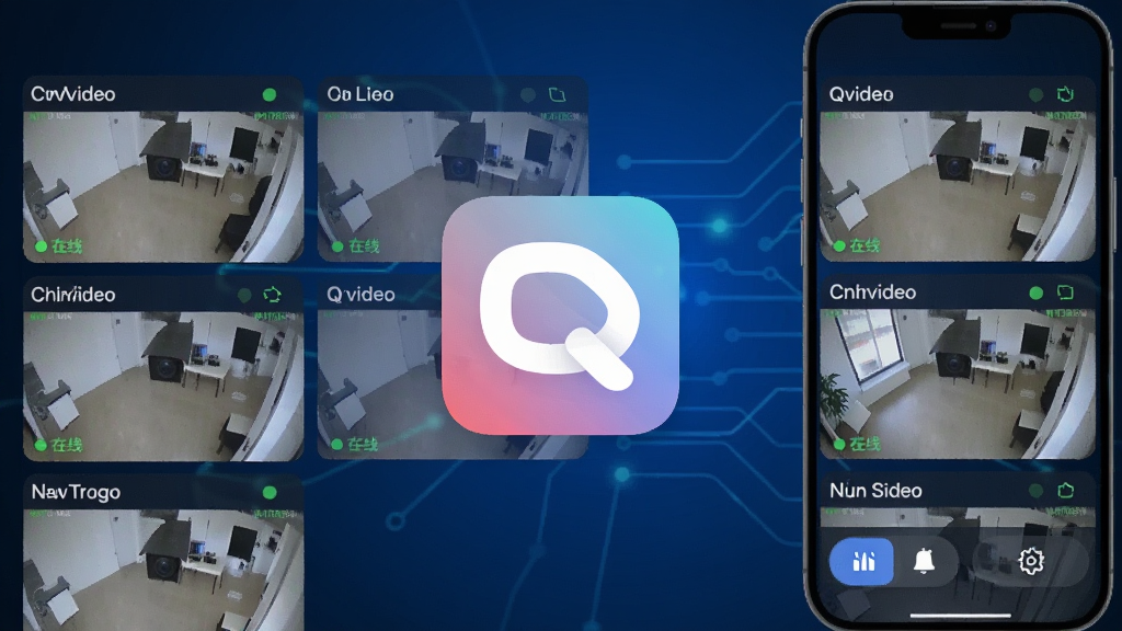 Qvideo��������ȫòչʾͼ������������QvideoӦ��ͼ����ֻ����棬��������ʾ����������ͷ������������ʽ���У�ÿ������������ע����ͷ���ƺ�����״̬���ײ��лطš�֪ͨ�����õȹ��ܰ�ť������Ϊ����ɫ�Ƽ��н��䣬������ִ���ƽ����ϸ��Բ���£����ʸɾ��޶���Ԫ��