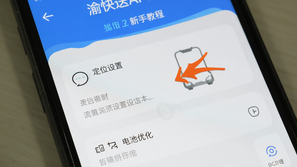 �����APP���ֽ̳̽��棬�ֻ���Ļ��ʾ����ָ�����м�ͷָ��λ���ú͵���Ż�ѡ��������ֻ�ϵͳ����ҳ�棬���ֱ�ۣ������������ɾ��޶���Ԫ��