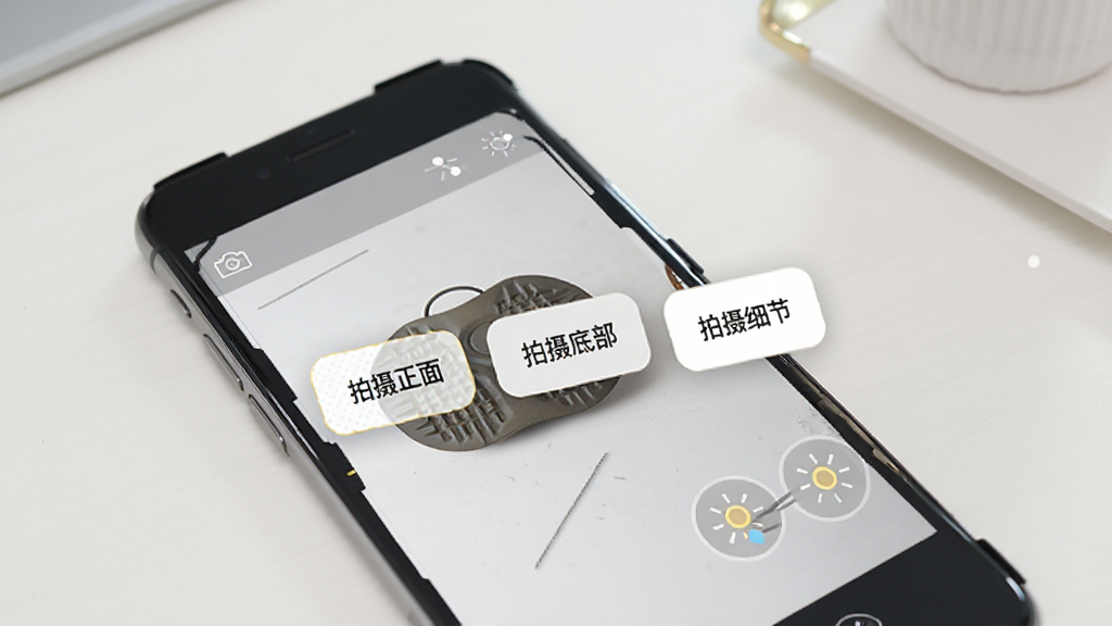 ���APP��������ϸ��չʾ���ֻ���Ļ��ʾ�ϴ���ƷͼƬ�Ĳ���ָ�����С��������桱������ײ���������ϸ�ڡ�������ʾ���Ա��й��ߵ�����Сͼ�꣬�����Ǹɾ������棬��������죬����������ͻ�������������Ѻ���