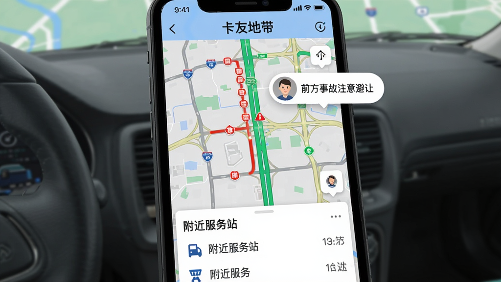 �ֻ���Ļ��ʾ�����ѵش���APP��·����ͼ���棬��ͼ�ϱ�ע�˺�ɫӵ��·�κ���ɫ��ͨ·�Σ��Ա��п���ͷ��������ʾ��ǰ���¹�ע����á����·��С���������վ���б���������������׶�������ִ���ƽ�����ʸɾ��޶���Ԫ��