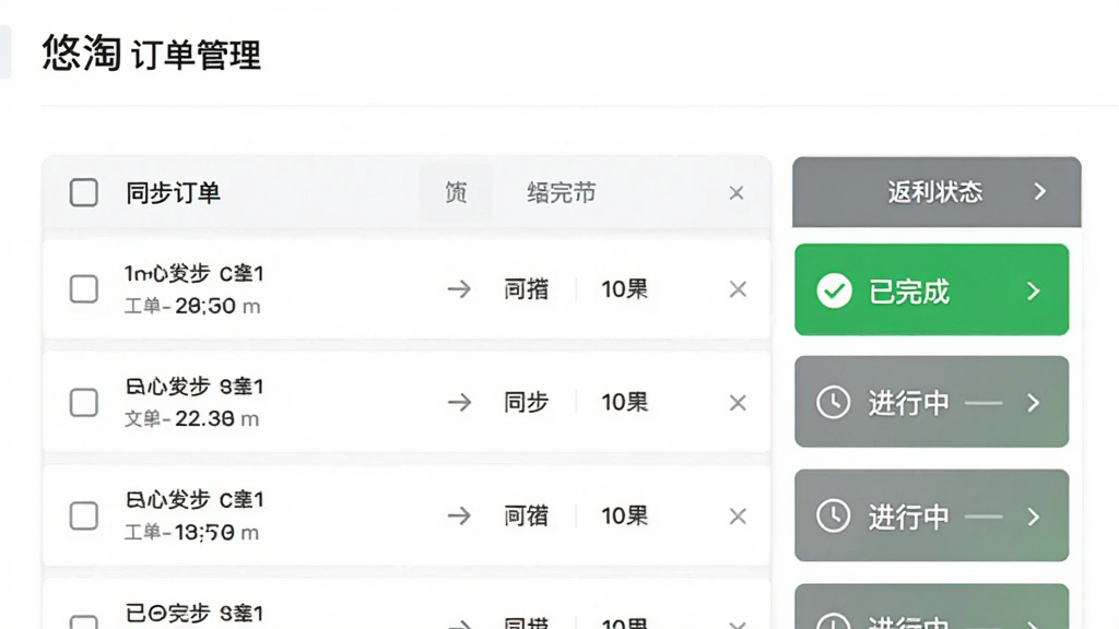 ���Զ�������ҳ�棬�б�չʾ��ͬ���Ķ����Ͷ�Ӧ����״̬������ɫ�Թ��ͻ�ɫʱ����������ɺͽ����У����沼�����룬�����ˬ�����ʸɾ��޶���Ԫ��