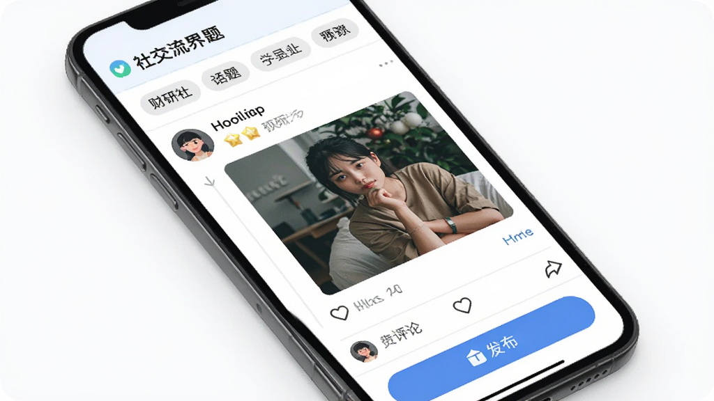 ������ �����������棬����Ϊ�ֻ���Ļ�����ֶ����ǻ����ǩ�����м����û�������ͼ�Ķ�̬�͵������������ײ��Ƿ�����ť���Ű�������£������ˬ�罻�磬ϸ�ڴ����û�ͷ��͵ȼ���ʶ�����ʸɾ��޶���Ԫ��