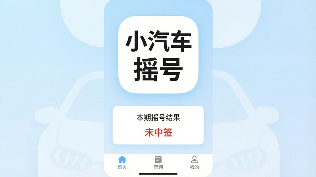 һ���ֻ�Ӧ�ý����ͼ��������ʾ��С����ҡ�š��ĸ�������ΪAppͼ�꣬ͼ���·��Ǽ���ҡ�Ž����ѯ��Ƭ����������͵�ǳ��ɫ���䣬��Ƭ����ʾ������ҡ�Ž�����͡�δ��ǩ��״̬������ײ��С���ҳ������ѯ�����ҵġ�������ǩ�������Ű�ɾ������׳��㣬����ִ���ƽ����ϸ��Բ�󣬻��������޶���Ԫ��