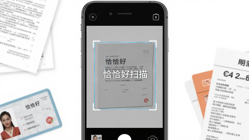 ǡǡ��ɨ�� �ֻ�Ӧ�ý���չʾ ��ɫ���� �м����һ�������ֻ� ��Ļ��ʾɨ����ȡ������ĵ���Եʶ���� ��Ļ������Ϊǡǡ��ɨ�� ��Χɢ��ֽ���ĵ�������֤�ͷ�Ʊ ���ּ�� ��ƽ����Ʒ�� ϸ������ ���ʸɾ� �޶���Ԫ��