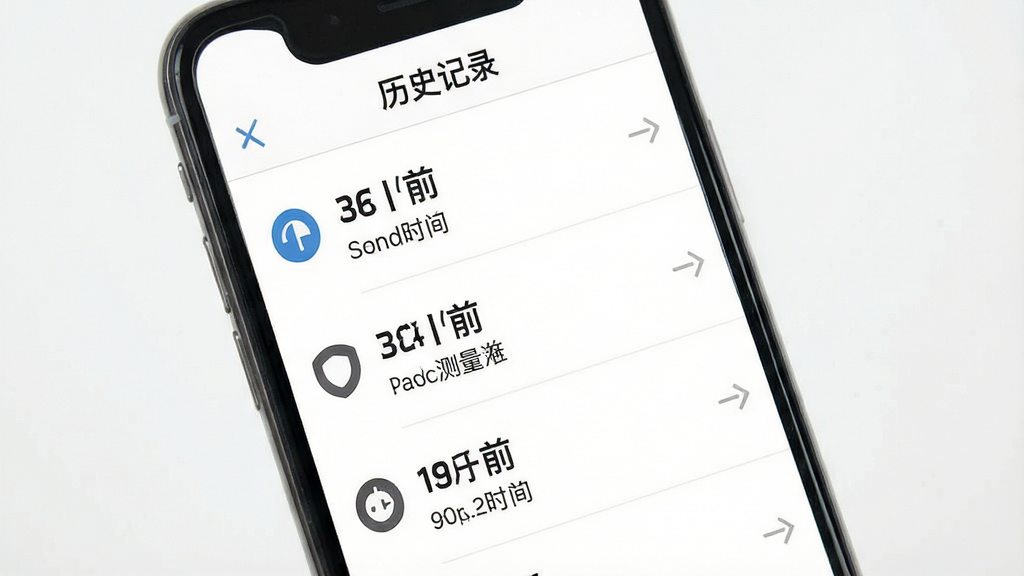 ����������App��ʷ��¼���棬�ֻ���Ļ��ʾ������¼�б���ÿ����¼�����Ƕ���ֵ�Ͳ���ʱ�䣬�����������������С���ʷ��¼�����⣬����Ϊ����ɫ��������ͼ��Աȷ��������ʸɾ��޶���Ԫ��