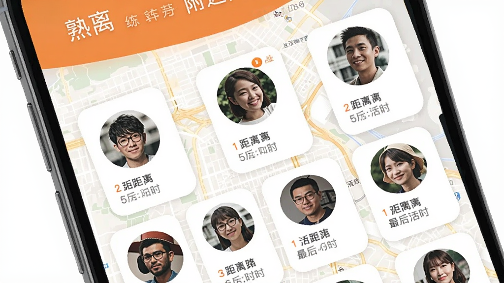 ���� ���������Ƽ�ҳ�棬�ֻ���Ļ��ʾ�û�ͷ������ÿ��ͷ���·���ע���������Ծʱ�䣬�����ǵ��ŵĳ��е�ͼ�����������԰�ɫ�ͳ�ɫΪ������Ƭʽ���֣�Բ����ƣ����ʸɾ����޶���װ�Σ�ͻ����ʵ�û���