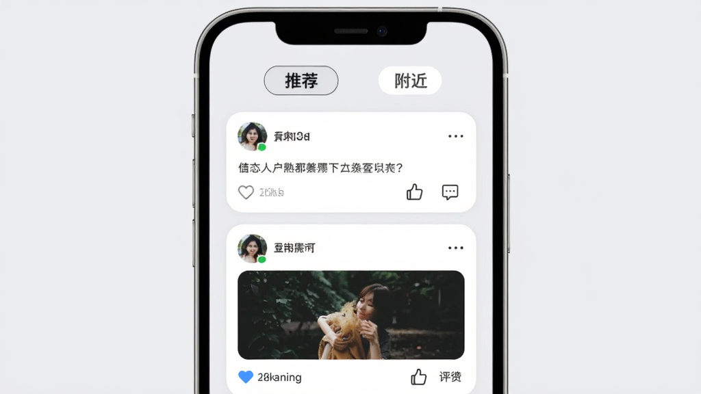 ���� ��̬�㳡���棬�ֻ���Ļչʾ�ٲ�����̬��Ƭ�������û�ͷ���������ݡ�ͼƬ�͵�������ͼ�꣬����Ϊǳ��ɫ����Ƭ��ɫԲ�ǣ��������Ƽ��͸���������ǩ��������ˬ�����ʸɾ���������Ԫ��