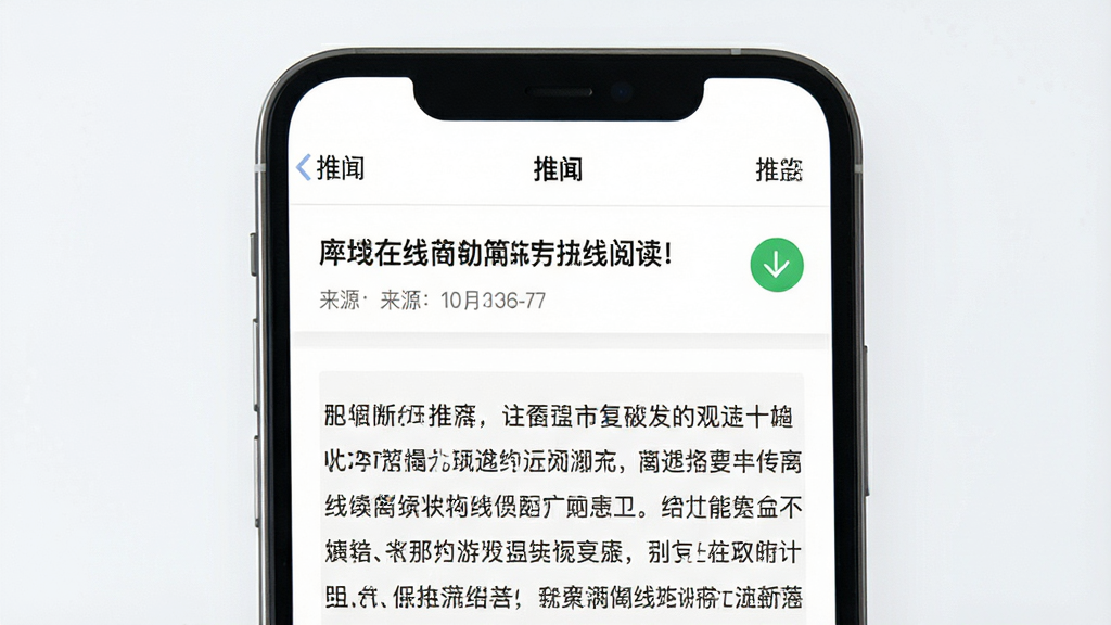 һ��չʾ�����š�App�����Ķ����ܵ��ֻ�����ͼ������������һ�������ֻ�����Ļ��ʾ�����š�App����������ҳ��ҳ�涥�������±������Դ������������ʾ�ѻ�������ݣ����Ͻ���һ��������ɵĹ�ѡͼ�꣬�����԰�ɫΪ���������������Ű����ʣ�����࣬ϸ�ڸɾ��������������޶���Ԫ�ء�