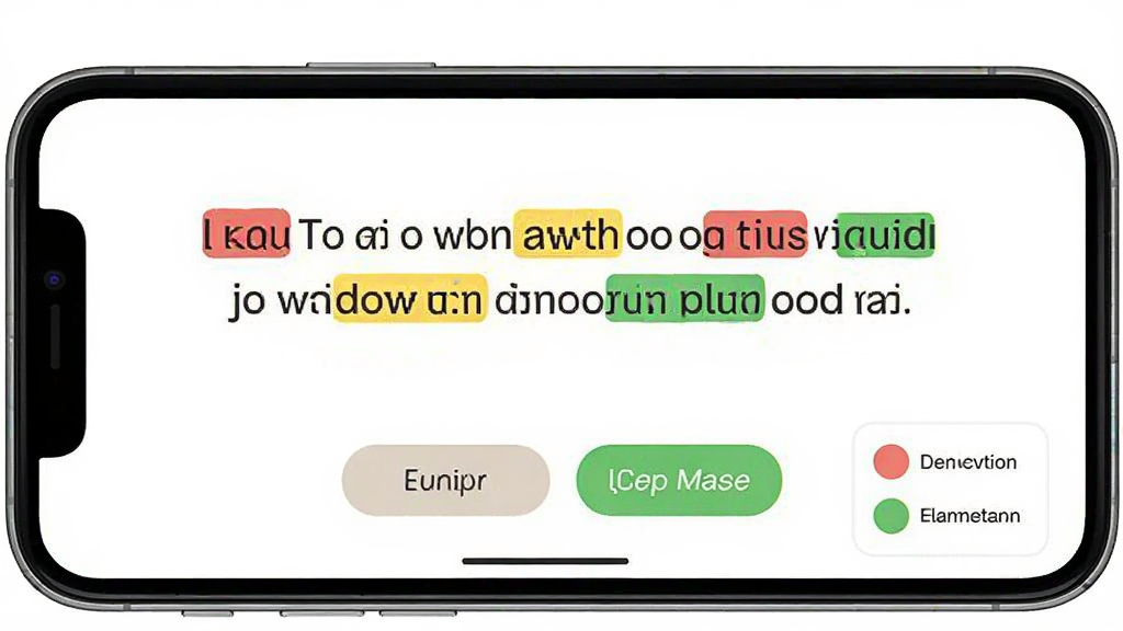 һ�Ÿ��Ҷ�Ӣ��App�ľ����������棬�������ֻ���Ļ�������м���һ��Ӣ���ı������ֵ��ʱ�졢���ֱ�ơ����ֱ��̣��·��б�׼������ť���ض���ť���Ű�����������࣬ϸ������ɫͼ��˵�������ʸɾ����޶���Ԫ��