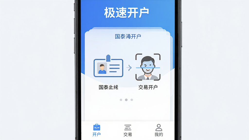 һ���ֻ���Ļչʾ���棬���������ǡ���̩��ͨ������APP����ҳ������Ϊ�ɾ������׽���ɫ����������ʾ�����ٿ������������м�������������֤�ϴ�������ʶ��ͼ�꣬�ײ������ſ��������ס��ҵ�����������ť���������ִ���࣬���������ɾ����޶���Ԫ��