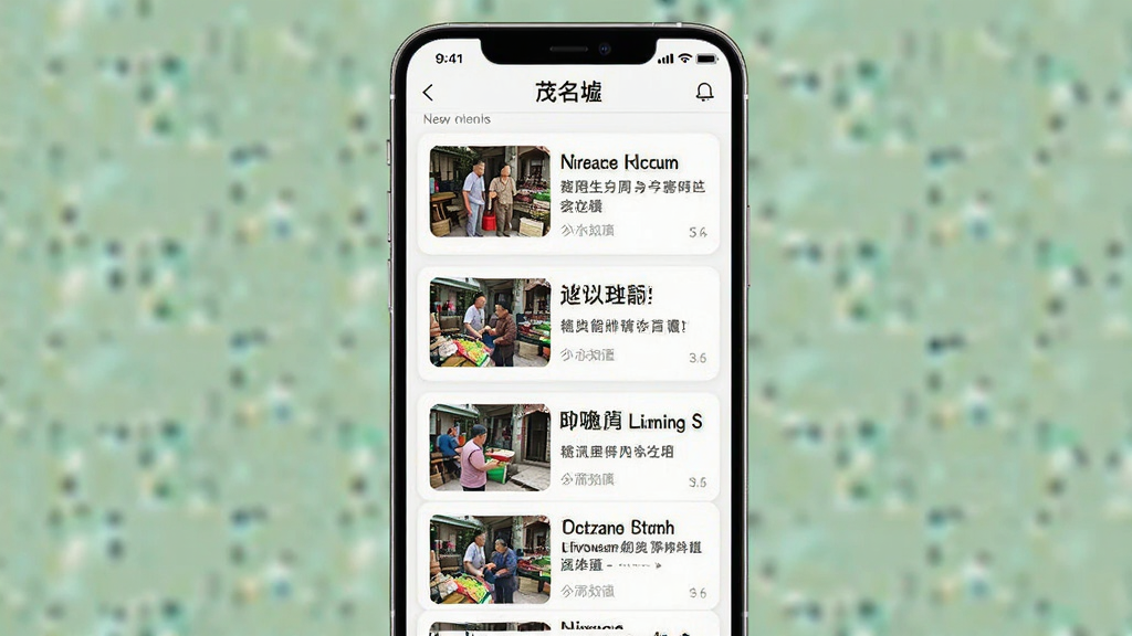 һ��AI��ͼ�������ǡ�ï���桱App����Ѷ�б�ҳ�棬����Ϊ����Ƭʽ���У��Ű����������Ϊ��Լ��Ѷ����ϸ�ڰ�����������ͼ�ͱ������֣����ʸ��塢�ɾ����޶���Ԫ��