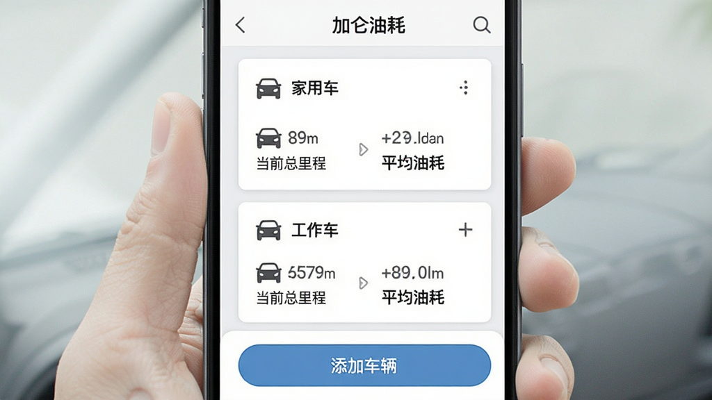 �����ͺ�APP�೵�������棬�ֻ���Ļ��ʾ�������ͺġ������б�ҳ�棬�����������ų�����Ƭ���ֱ��ע�����ó����͡�����������ÿ�ſ�Ƭ��ʾ��ǰ����̺�ƽ���ͺģ��ײ��С����ӳ�������ť������Ϊ��ɫ��Ƭ��ǳ�ҵ�ɫ������Լ��ͼ�����������ʸɾ��޶���Ԫ��