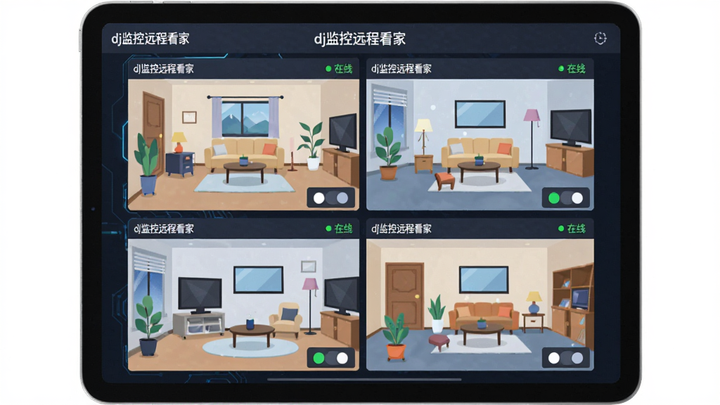 һ��չʾ���豸ͬʱ�鿴���ܵ�AI����ͼ������������һ��ƽ�������Ļ��ͬʱ��ʾ�ĸ���ػ��洰�ڣ�ÿ�����ڷֱ��ǲ�ͬ����ĳ����������Ϸ��С�dj���Զ�̿��ҡ����ֱ�ʶ������Ϊ2x2�������У����Ϊ�Ƽ��б�ƽ�廭��ϸ�ڰ���ÿ�����ڵı�ǩ���ơ�����״̬�̵㡢�л���ť�����ʸɾ��޶���Ԫ��