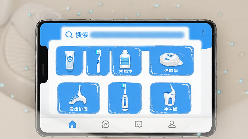 �����̳�APP��ҳ����չʾ���ֻ���Ļ�ڳ������µ�������ɫ��������������Ŀ���м��ǿ�ǻ������Ʒ����ͼ��������ࡢ��ˢ������ˮ�����ߡ��綯��ˢ���������ȣ��ײ�������������������ɾ���࣬���ʸ��壬�޶���Ԫ��