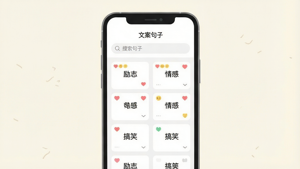 һ��չʾ�ֻ�Ӧ�ý���Ĳ廭������������һ�������ֻ�����Ļ��ʾ���İ����ӡ�APP����ҳ���������������·����������еľ��ӿ�Ƭ����Ƭ���С���־��������С�������Ц���ȱ�ǩ�������ǵ��ŵ��װ�ɫ�����������¼�Լ����ƽ����ƣ�ϸ�ڸɾ��������������޶���Ԫ��