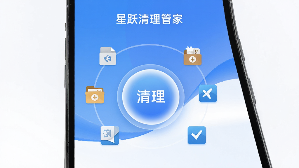 ������һ�����������ֻ���Ļ����Ļ����ʾ�š���Ծ�����ܼҡ���APP���棬�����м���һ����Ŀ��Բ��������ť����Χ�����������ļ�������ͼ�ꡢ��װ��ͼ�꣬���־��жԳƣ��Ű�����������Ǳ�ƽ���Ƽ��磬ϸ���ϰ�ť��΢��Ч������������ˬ�����׽��䣬���ʸ��壬�ɾ����޶���Ԫ��
