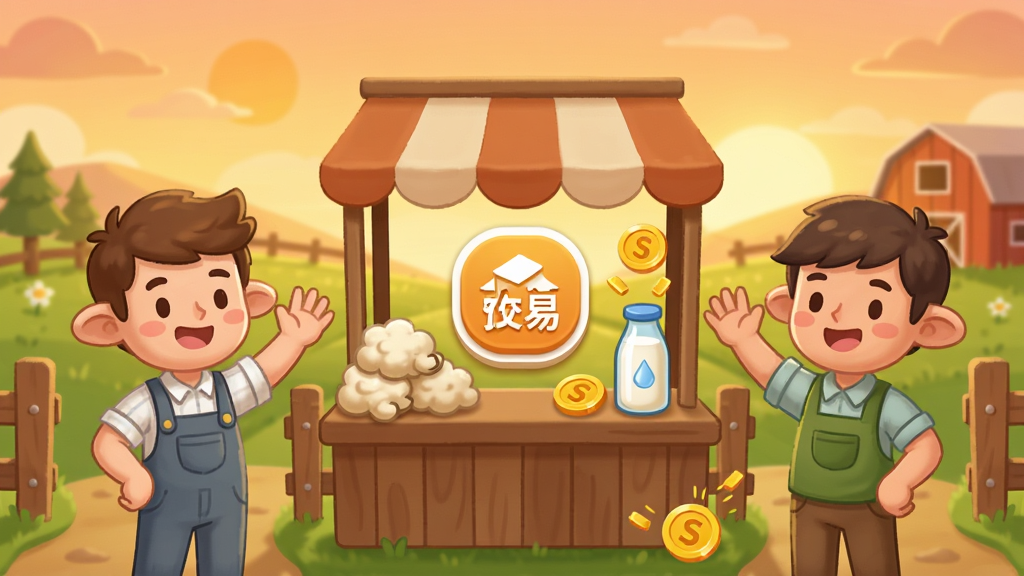 һ��չʾ��������š��罻���׹��ܵĲ廭��������������ͨ����վ�ڸ��Ե������ſڻ�����֣��м���һ�������е�С̯λ��̯λ�ϰ�����ë����ţ��ƿ�����ֲ������ҶԳƹ�ͼ���Ű��м�ͻ������ͼ�꣬�������ܰ�Ŀ�ͨ�����磬ϸ����������鿪�ģ�̯λ���н�ҷ���Ʈ����������Ϧ���µ�������������͡��ɾ����޶���Ԫ��