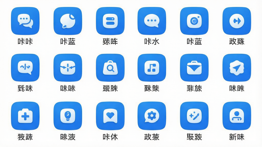 ���� ���ܾۺ�չʾ ���壺����App�ڲ��Ĺ���������棬չʾ�����ͬ���ܵ�ͼ���������С����֣�ͼ����������ʽ�Ų�����Ļ���룬ÿ��ͼ���·������ı�ǩ���Ű棺��������ȣ�ͼ����ͳһ����񣺼�Լ���£�������ɫ����ͼ�����Բ�Ǿ�����ơ�ϸ�ڣ�ͼ�������ɱ棬�������κι�������Ƽ�λ�������ɾ������ʣ����壬�����������޶���Ԫ�ء�