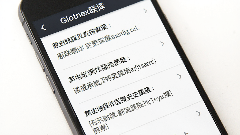һ��չʾGlotnex���뷭����ʷ��¼ҳ���ͼƬ���ֻ���Ļ�б�����ʾ���������¼��ÿ����¼����ԭ�ĺ����ģ����涥����Glotnex����ı������������ǰ�ɫ���б�����ǳ��ɫ�ָ��ߣ����ɾ����࣬�����������޶���Ԫ��