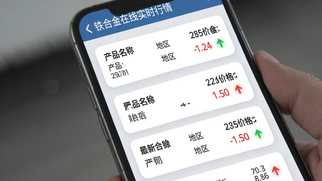���Ͻ�����ʵʱ����ҳ�棬�ֻ���Ļ��ʾ�������Ͻ��Ʒ���ۿ�Ƭ��ÿ�ſ�Ƭ������Ʒ���ơ���񡢵��������¼۸�ͺ�ɫ����ɫ���ǵ���ͷ������Ϊǳ��ɫ����ƬΪ��ɫԲ�Ǿ��Σ���������񣬻��������������Ű����룬��������Ϣ