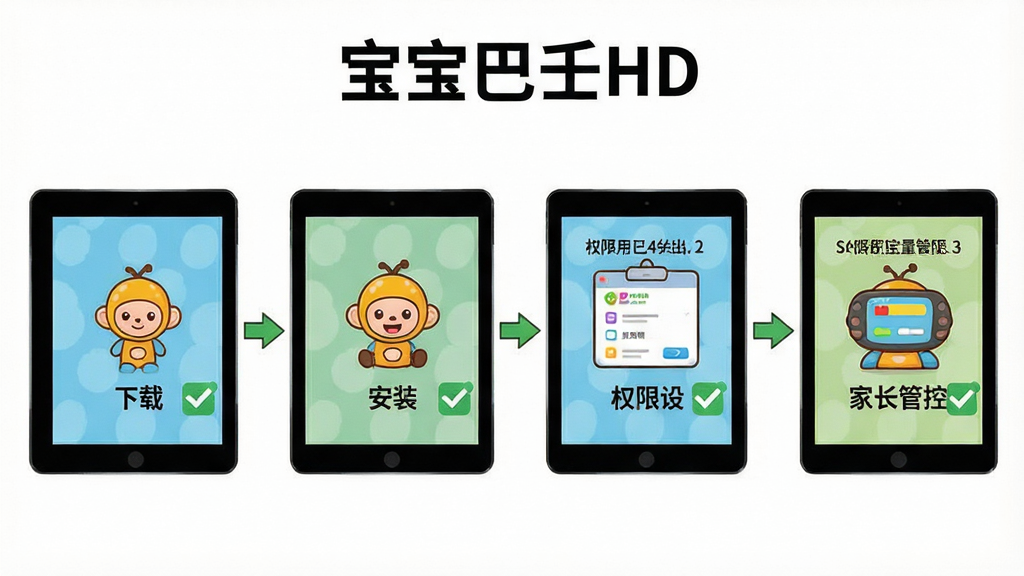 һ��չʾ������ʿHD��װ�����ͼ�⻭�棬������ƽ����Ļ������ʾ���ء���װ��Ȩ�����á��ҳ��ܿ��ĸ����裬ÿ���������п�ͨͼ��ͼ�����ֱ�ע������Ϊ��������ͼ�Ű棬���Ϊ����ƽ����ƣ�ϸ�ڰ�����ѡ��Ǻͼ�ͷָ�������ʸɾ�������ͼƬ�д��С�������ʿHD�����⡣