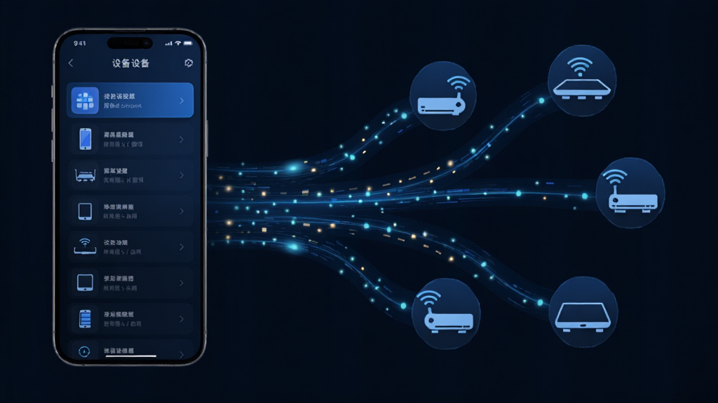 Jiqid Connect�������ӹ���չʾͼ������������ֻ���ʾ�豸�б����棬�Ҳ��Ƕ���豸ͼ��ͨ�������������ӵ��ֻ��������������ݴ���Ĺ������Ч����������Ϊ�Ƽ�����ɫ��������ɫ��ͻ�����ӵ��ٶȸкͿƼ��У����ʸɾ��޶���Ԫ��