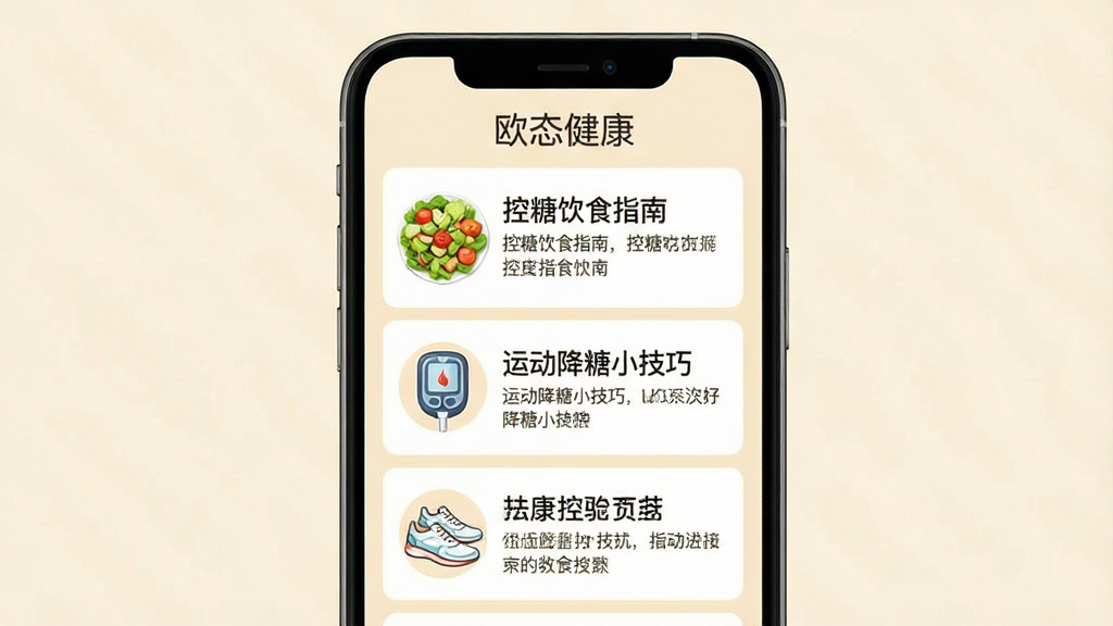 ŷ̬����app����֪ʶҳ��չʾ���ֻ���Ļ����ʾ��ŷ̬�������Ľ������������б������������������ʳָ�ϡ����˶�����С���ɡ��ȣ���ͼ���߲�ɳ����Ѫ���ǡ��˶�Ь��Сͼ�꣬��������ů���װ�ɫ���Ű����࣬���������׶���������������Ȼ�����ʸɾ��޶���Ԫ�ء�