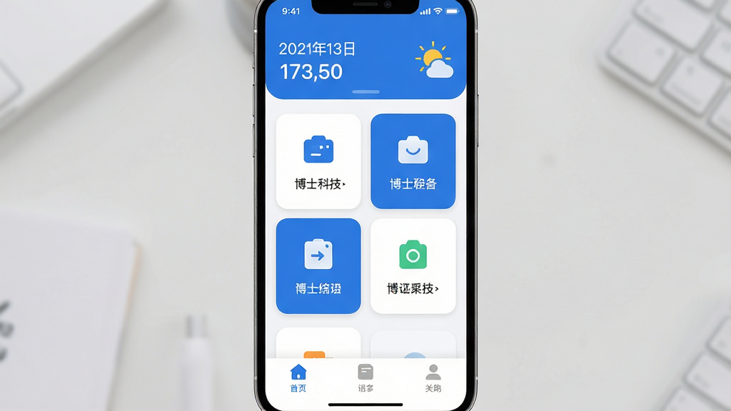 ���˿Ƽ�App�������ͼ������չʾ�ֻ���Ļ�ϵ�App��ҳ������������Ϊ��ɫ����������ʾ�������ں��������м����ĸ���ߴ�Ĺ��ܿ�Ƭ��ڣ��ײ�������ѡ������岼�����������ֱ�ǩ��ȷ������ִ���ƽ��ϸ��Բ�󣬻��ʸɾ��޶���Ԫ��