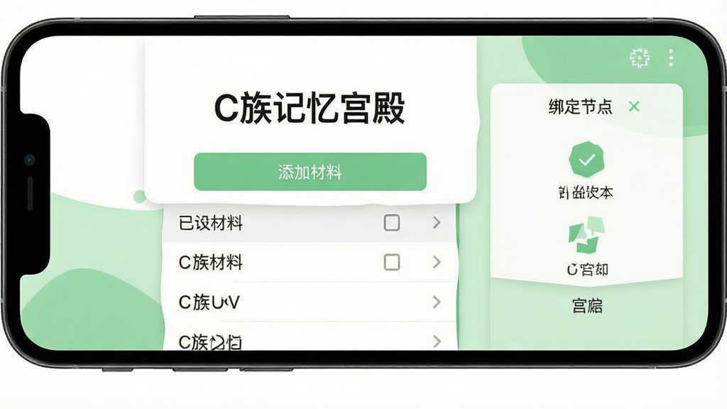 һ��C����乬��App���Զ��������ϱ༭������ֻ���ͼ�������������ֻ���Ļ����Ļ����ʾ��C����乬����֣��·������Ӳ��ϰ�ť���ѵ���ĵ����б�ʾ�����Ҳ��а󶨹���ڵ�Ĳ�����壬����Ϊ��ɫ��ǳ��ɫ���䣬�����ˬ�����ʸɾ��޶���Ԫ��