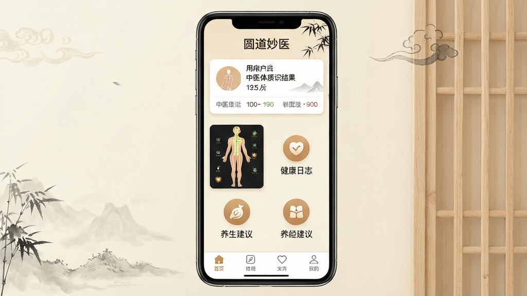 һ���ֻ���Ļչʾ��ҽ��������App�Ľ��棬����������