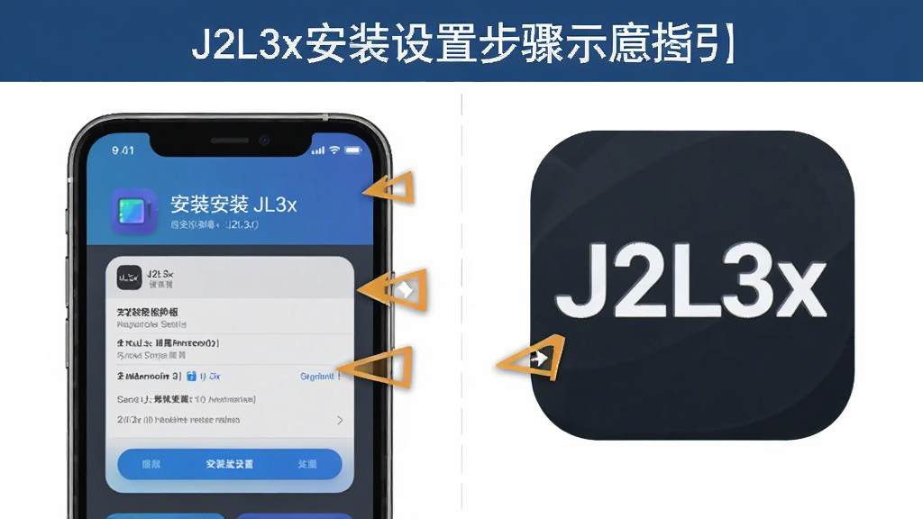 J2L3x��װ���ò���ʾ��ͼ������Ϊ�ֻ���Ļչʾ��װȨ�����ý����J2L3xͼ�꣬����Ϊ���ҷ������Ű�ֱ�ۣ����̳�ָ����ϸ�ڼ�ͷ��ע�����ʸɾ��޶���Ԫ��